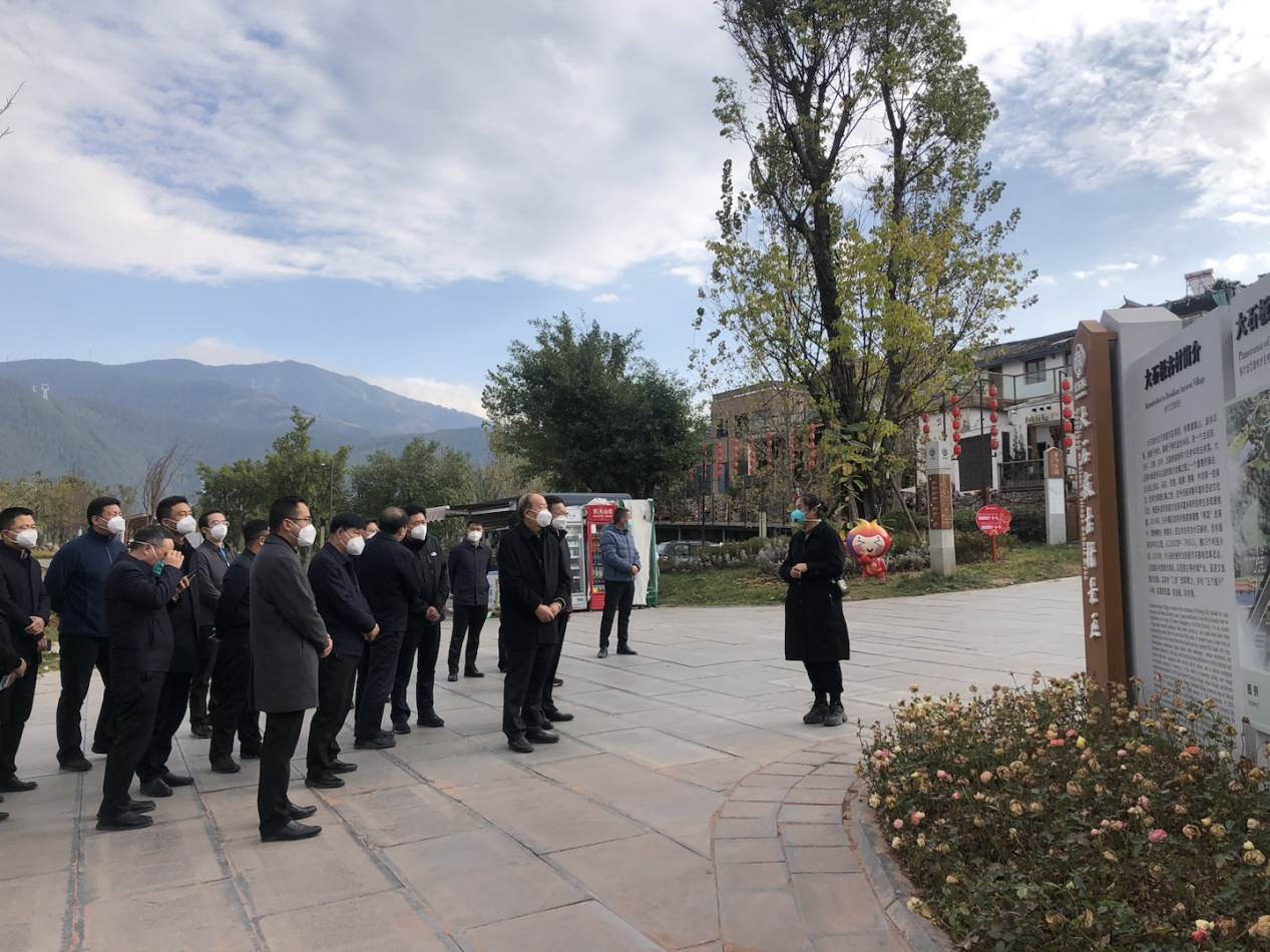 中央組織部副部長(zhǎng)傅興國(guó)一行考察調(diào)研大石板二期項(xiàng)目