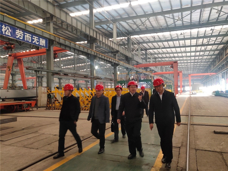 中國建筑金屬結(jié)構(gòu)協(xié)會鋼結(jié)構(gòu)分會常務(wù)副會長胡育科一行到川威集團(tuán)龍泉基地考(圖4)